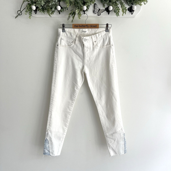 MOUSSY VINTAGE Mv Burnside Skinny Jeans White Size 27 113039 - Picture 1 of 4